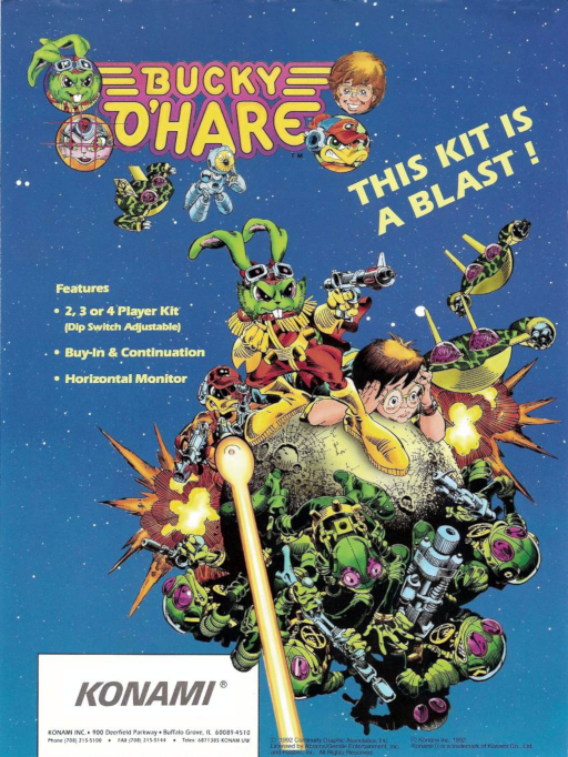 Bucky O'Hare (ver UAB) Arcade Game Cover